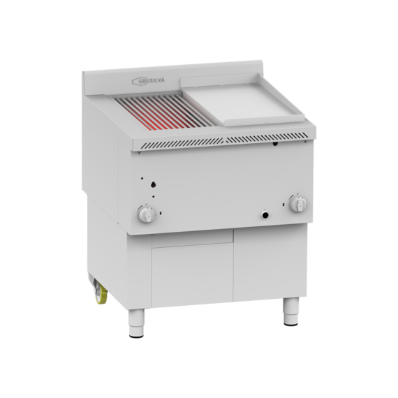 Equipo profesional GRESILVA GHPI C2/6 con parrilla y plancha
